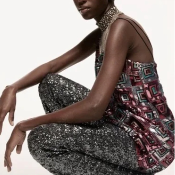 Zara Festive Days V neck mini dress Size XS - Picture 3 of 13